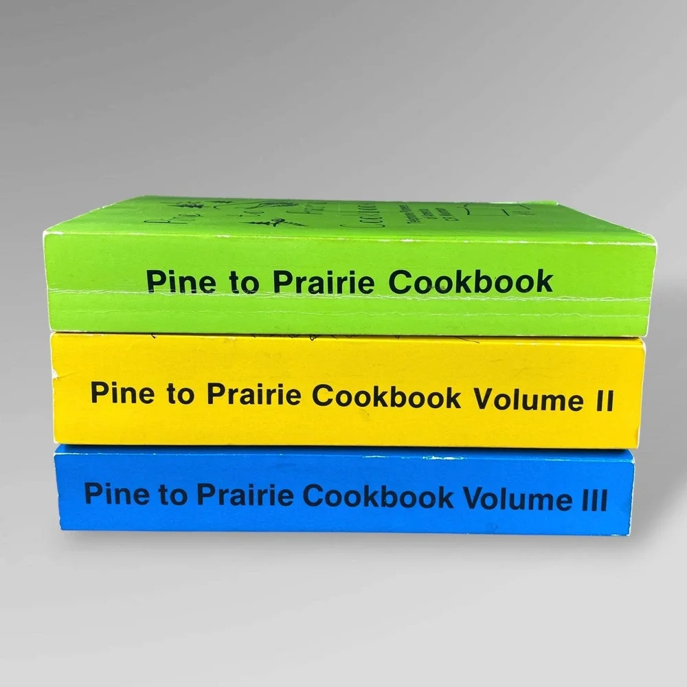 Pine to Prairie Cookbook Set Vol 1 2 3 North Dakota Minnesota Telephone 1980s